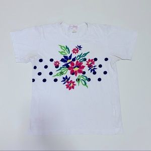 COMME des GARÇONS Shirt w/floral and dots
